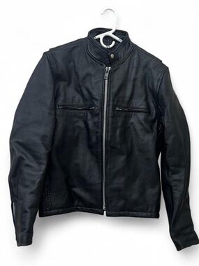 Vintage Protech Leather Apparel Biker Jacket size Small